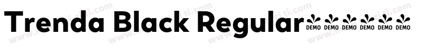 Trenda Black Regular字体转换